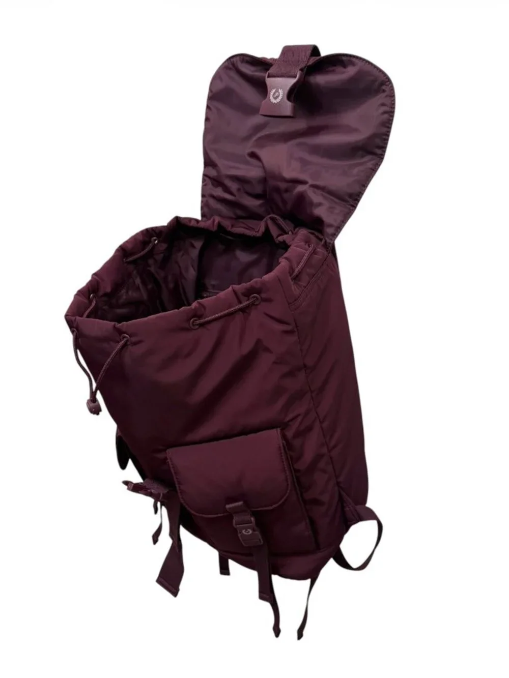 PINK Victoria's Secret Cargo Utility Backpack Carry All Burgundy Campus